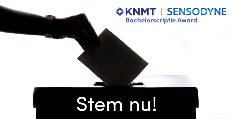 Breng je stem uit voor de KNMT Sensodyne Bachelorscriptie Award 2022!