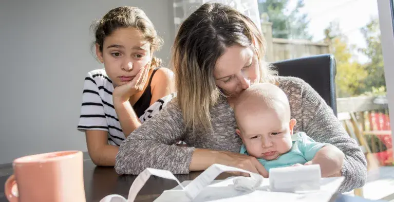 Moeder met geldproblemen