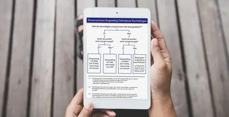 Stroomschema Oekraïne op Ipad