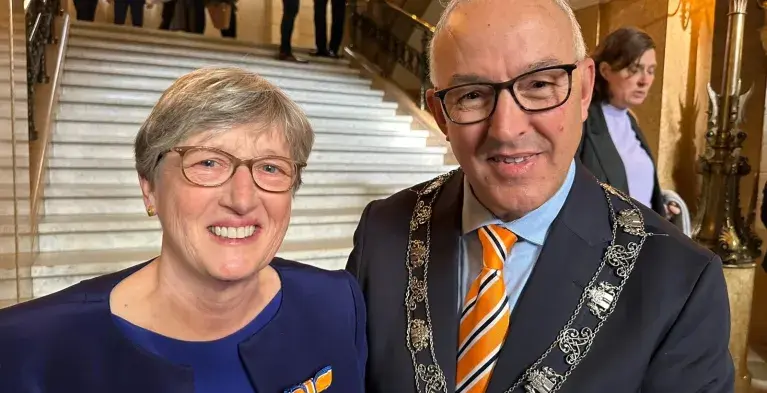 Joke Kwakman en Ahmed Aboutaleb