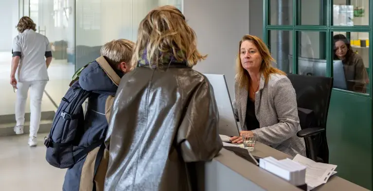 Balie patient afspraak betalen