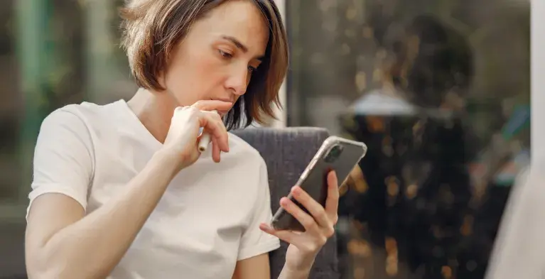 Nadenken lezen mobiel smartphone