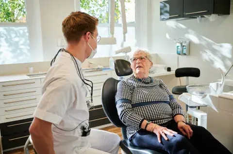 Tandarts en patient