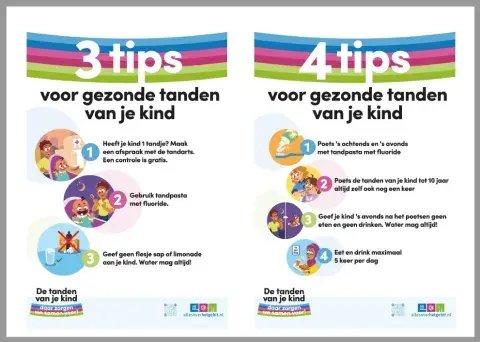 Posters met tips voor gezonde tanden van je kind