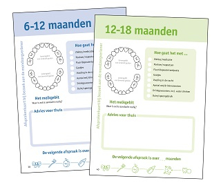 Afsprakenkaarten uit het GebitsGroeiBoekje
