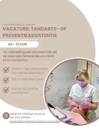 Vacature Tandarts  enof preventieassistentie kopie