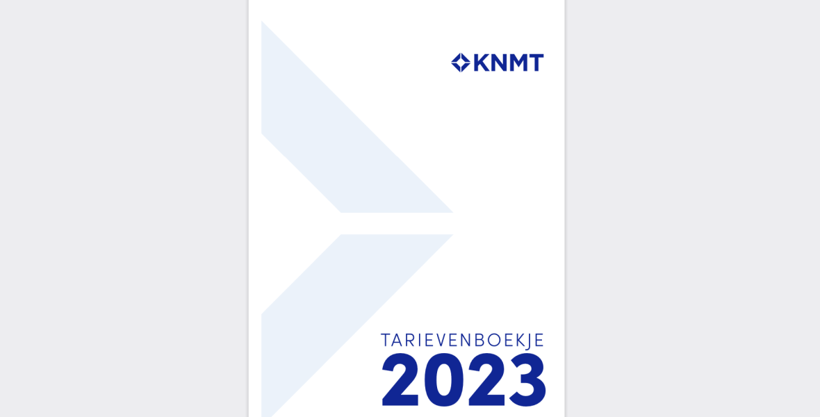 Cover KNMT tarievenboekje 2023 tarieven tandheelkunde en orthodontie en algemene bepalingen