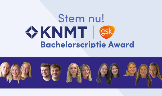 KNMT GSK Bachelorscriptie Award 2021 header met genomineerden