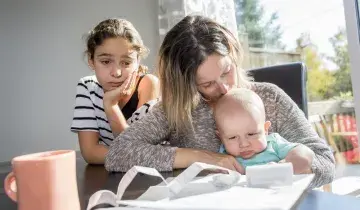 Moeder met geldproblemen