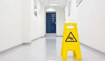 Waarschuwingsbord gladde vloer